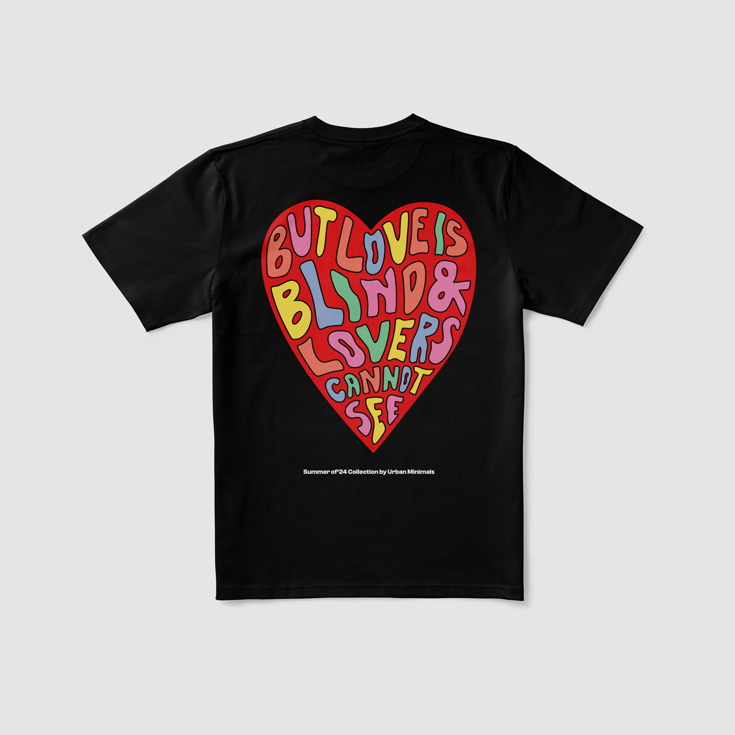 But Love is Blind And Lovers Cannot See - Graphic Illustration Essential Tee - Urban Minimals